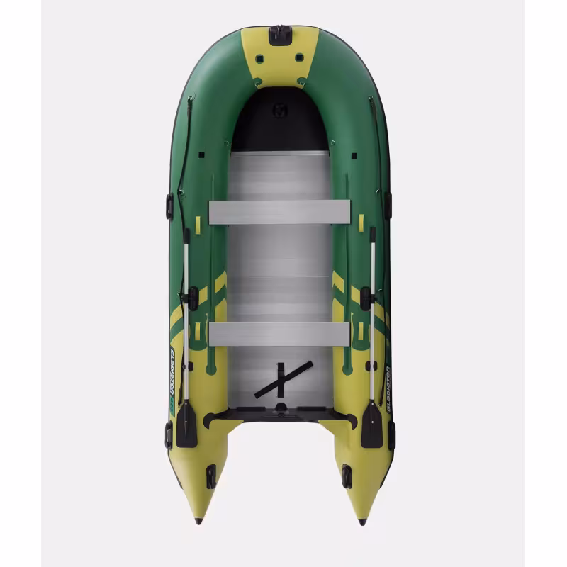 Лодка надувная ПВХ Gladiator C420AL, алюминиевый пайол, зеленый/оливковый