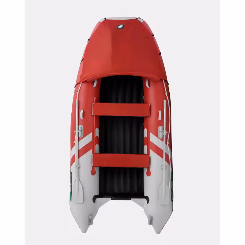 Лодка надувная ПВХ Gladiator E350PRO НДНД, красный/белый