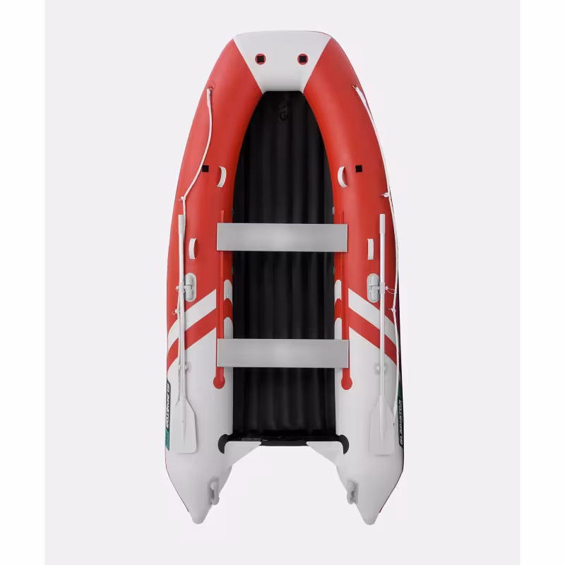 Лодка надувная ПВХ Gladiator E350PRO НДНД, красный/белый