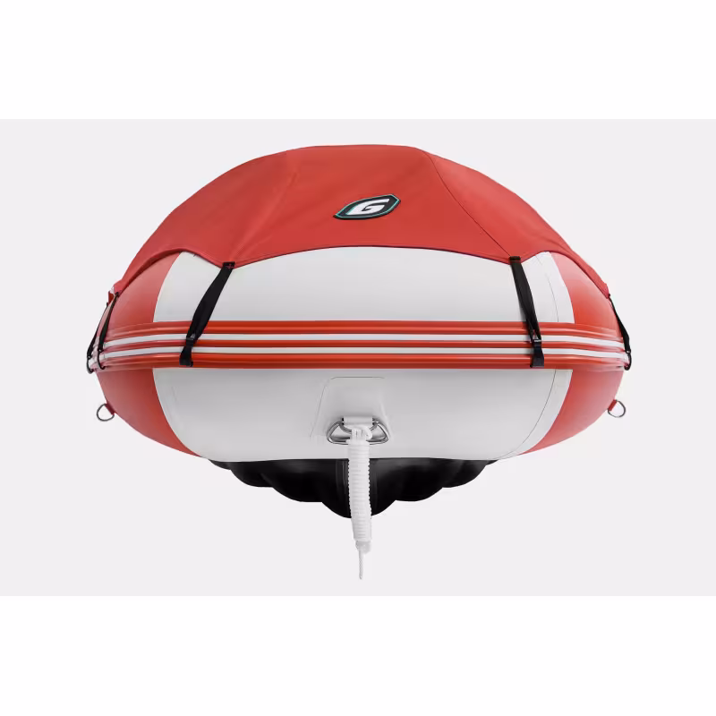 Лодка надувная ПВХ Gladiator E350PRO НДНД, красный/белый