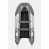 Лодка надувная ПВХ с фальшбортами Gladiator E450X PRO НДНД, светло-серый/темно-серый