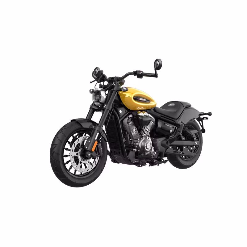Мотоцикл круизер Benda Шиншилла 350 АКПП (Chinchilla 350 CVT), желтый