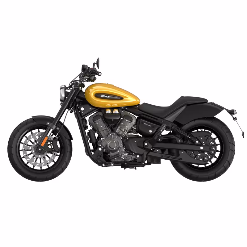 Мотоцикл круизер Benda Шиншилла 350 АКПП (Chinchilla 350 CVT), желтый