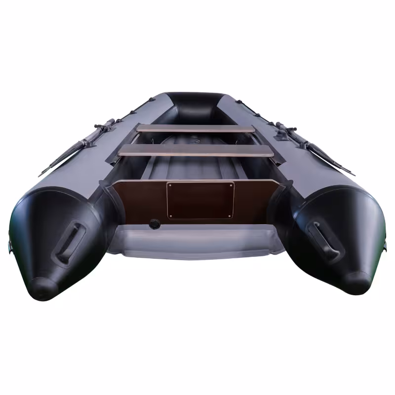 Лодка надувная ПВХ RiverBoats RB-320 НДНД, серый/черный