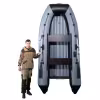 Лодка надувная ПВХ RiverBoats RB-320 НДНД, серый/черный