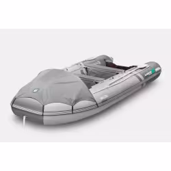 Лодка надувная ПВХ Gladiator E450PRO НДНД, светло-серый/темно-серый