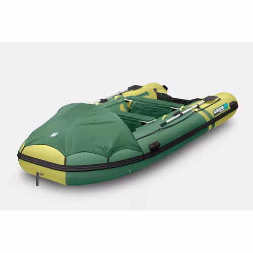 Лодка надувная ПВХ Gladiator E450PRO НДНД, зеленый/оливковый