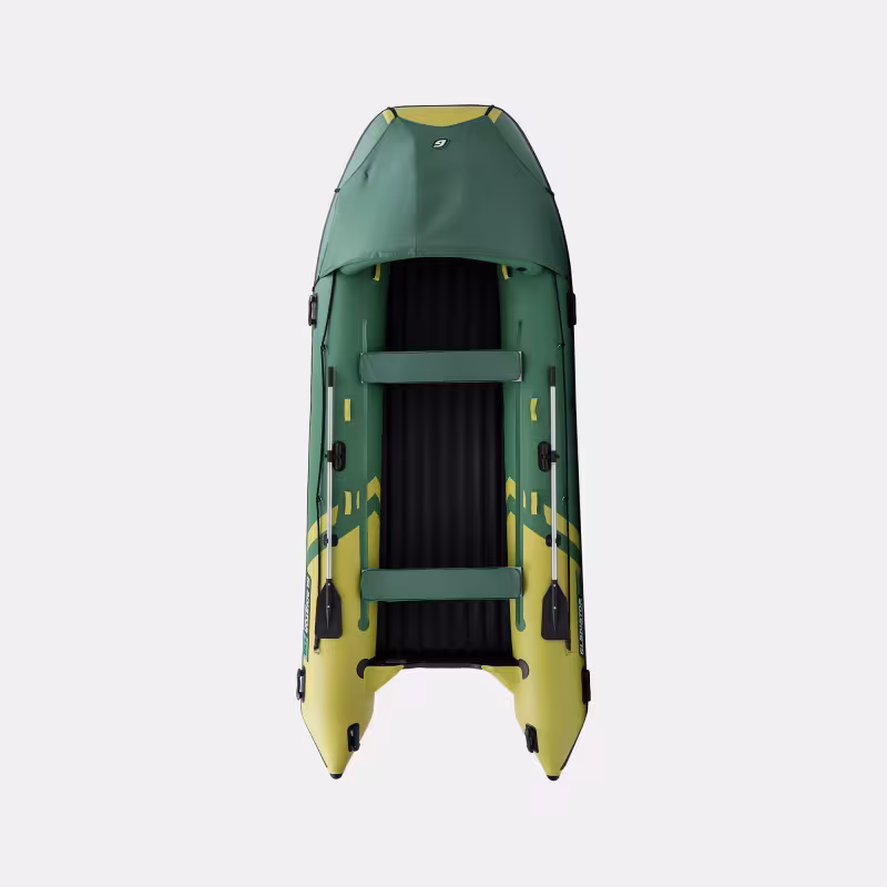 Лодка надувная ПВХ Gladiator E450PRO НДНД, зеленый/оливковый