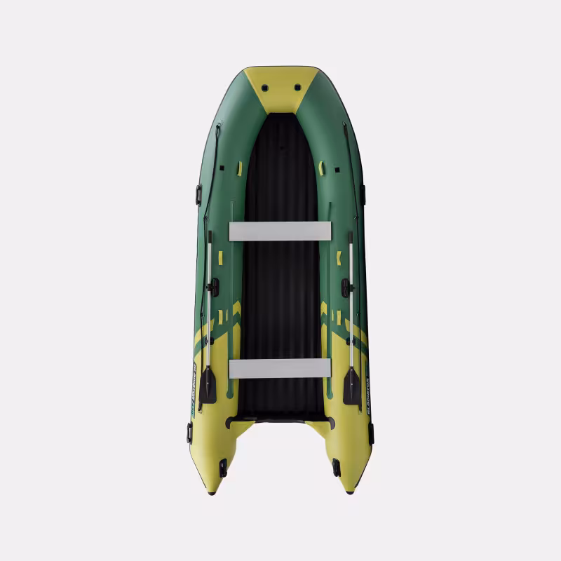 Лодка надувная ПВХ Gladiator E450PRO НДНД, зеленый/оливковый