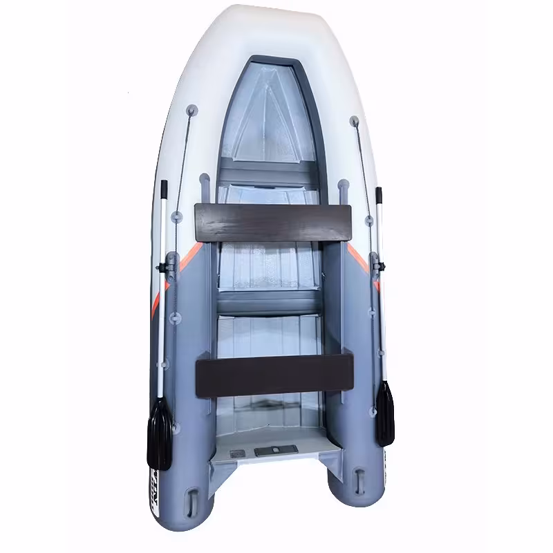 Лодка надувная РИБ Winboat 375RF Sprint, серый/светло-серый