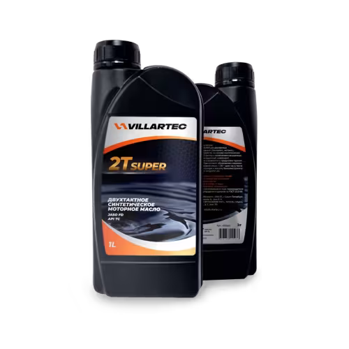 Масло синтетическое для 2Т двигателей Villartec Super, 1 л