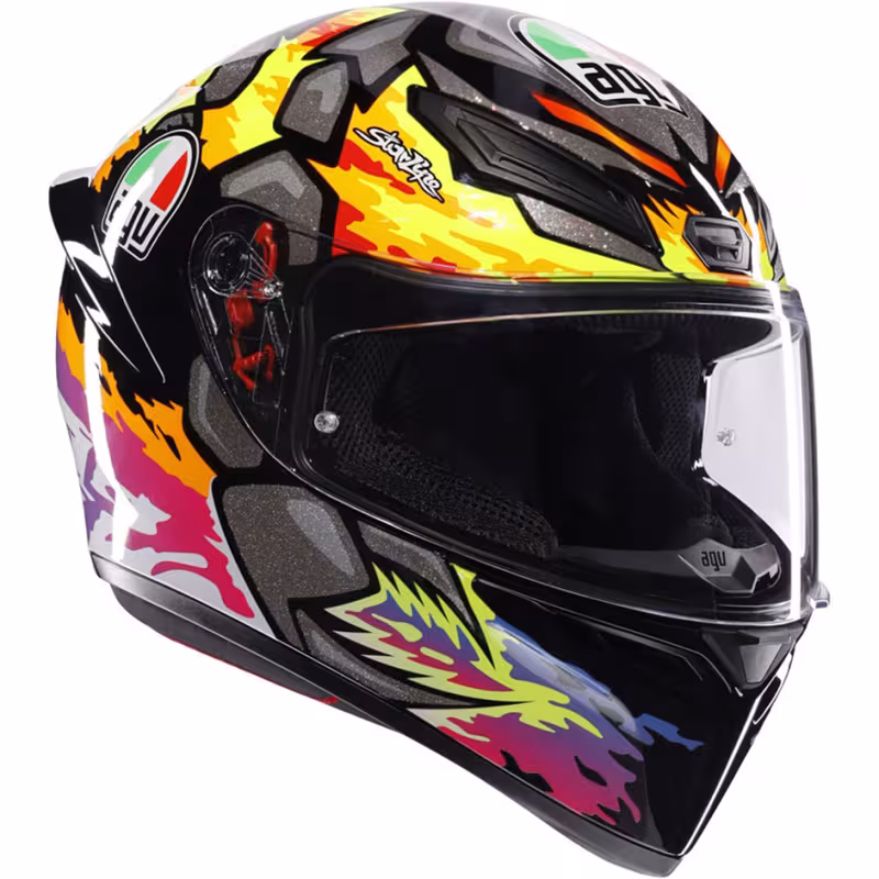 Мотошлем AGV K1 S Bezzecchi 2023, разноцветный, размер L