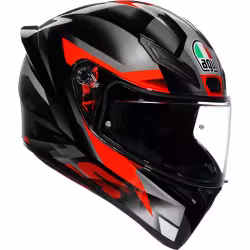 Мотошлем AGV K1 S Fastlap Black/Grey/Red, черный/серый/красный, размер L