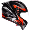 Мотошлем AGV K1 S Fastlap Black/Grey/Red, черный/серый/красный, размер L
