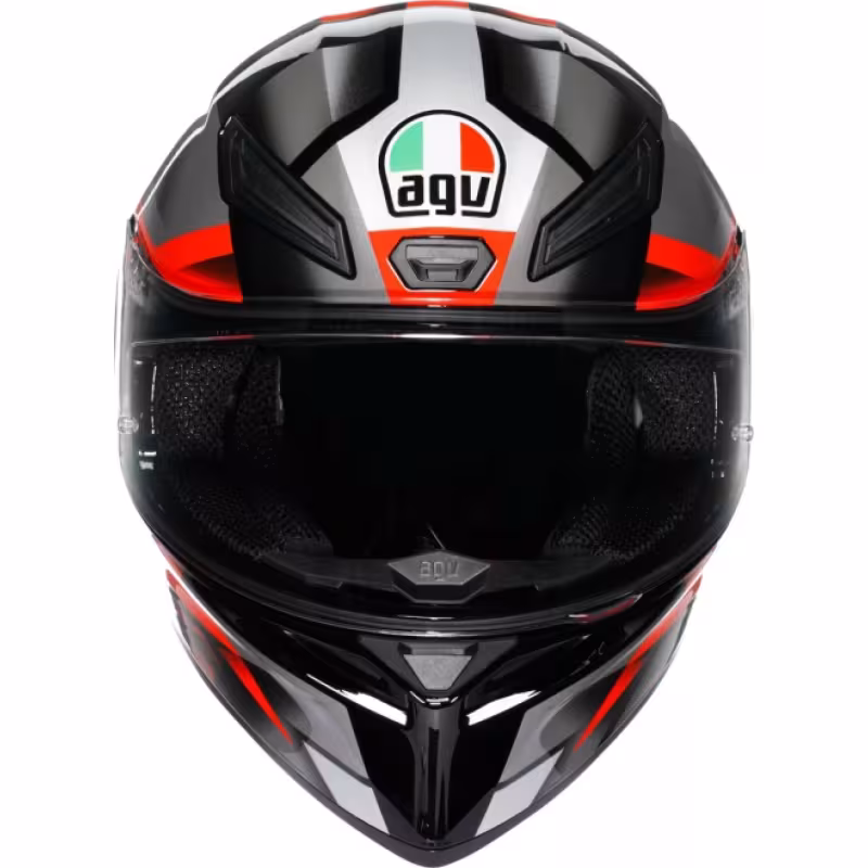 Мотошлем AGV K1 S Fastlap Black/Grey/Red, черный/серый/красный, размер L