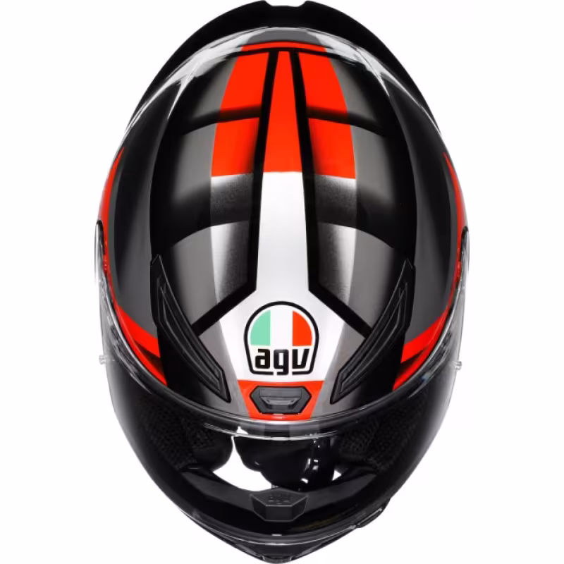 Мотошлем AGV K1 S Fastlap Black/Grey/Red, черный/серый/красный, размер L