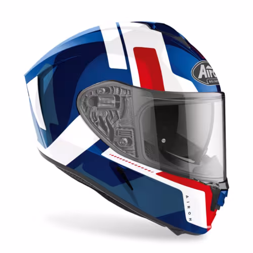 Шлем Airoh Spark Shogun Blue/Red Gloss, синий/красный, размер XL