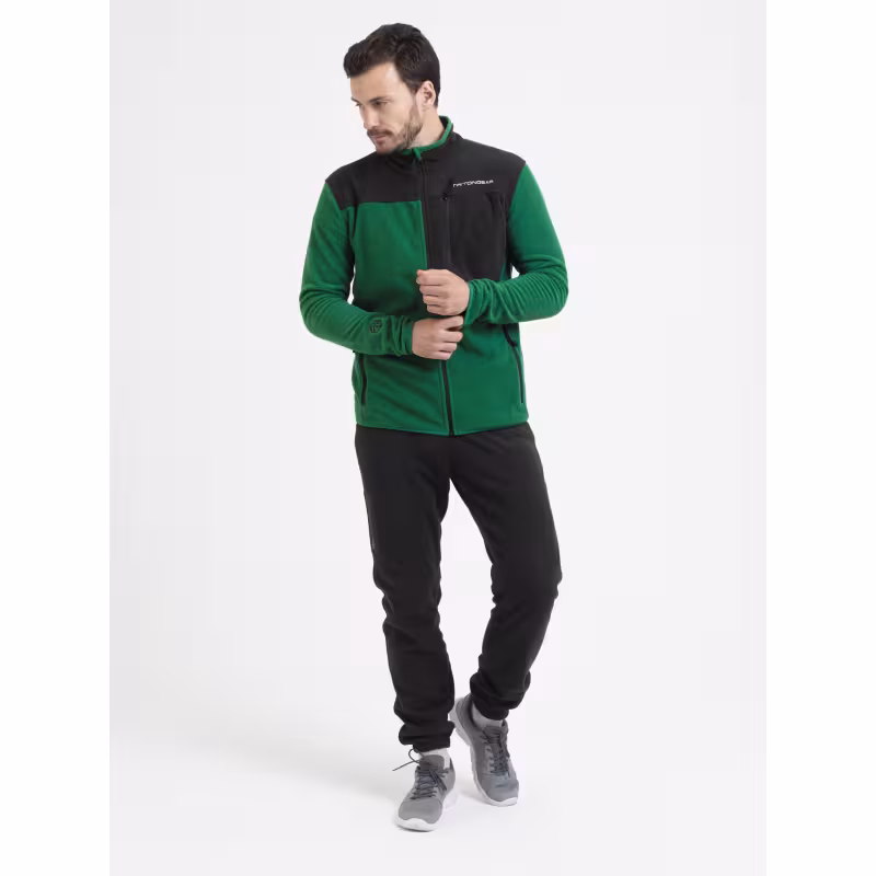 Костюм мужской TritonGear Trail, флис, зеленый/черный, размер 48-50, 170-176 см