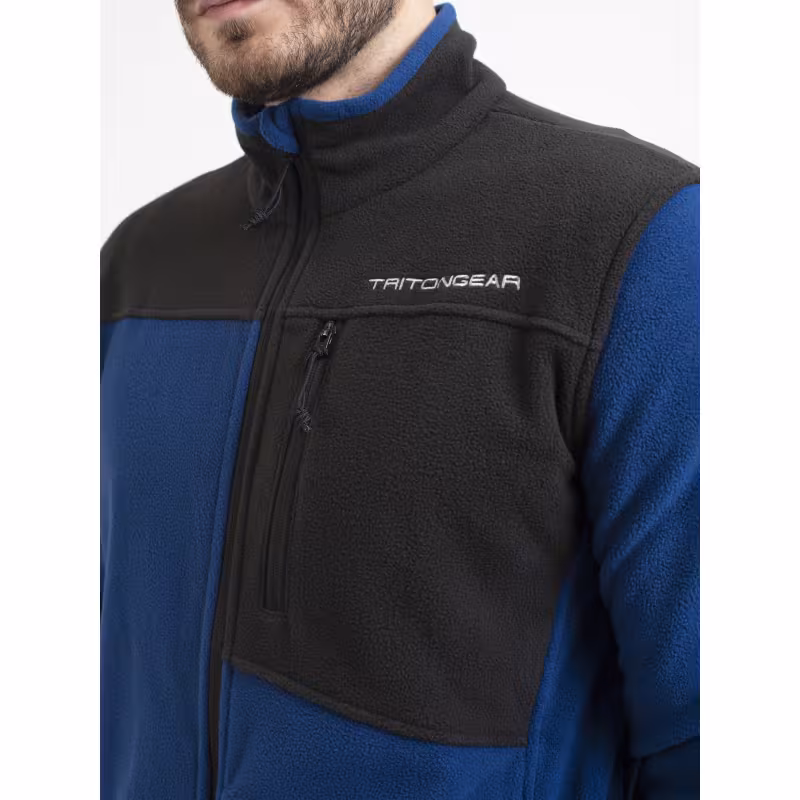Костюм мужской TritonGear Trail, флис, синий/черный, размер 44-46, 158-164 см