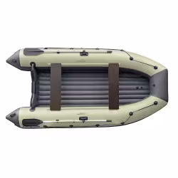 Лодка надувная ПВХ Angler Reef Triton 390 НДНД, оливковый/темно-серый