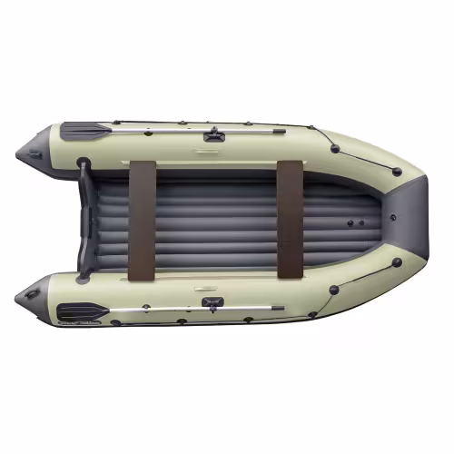 Лодка надувная ПВХ Angler Reef Triton 390 НДНД, оливковый/темно-серый