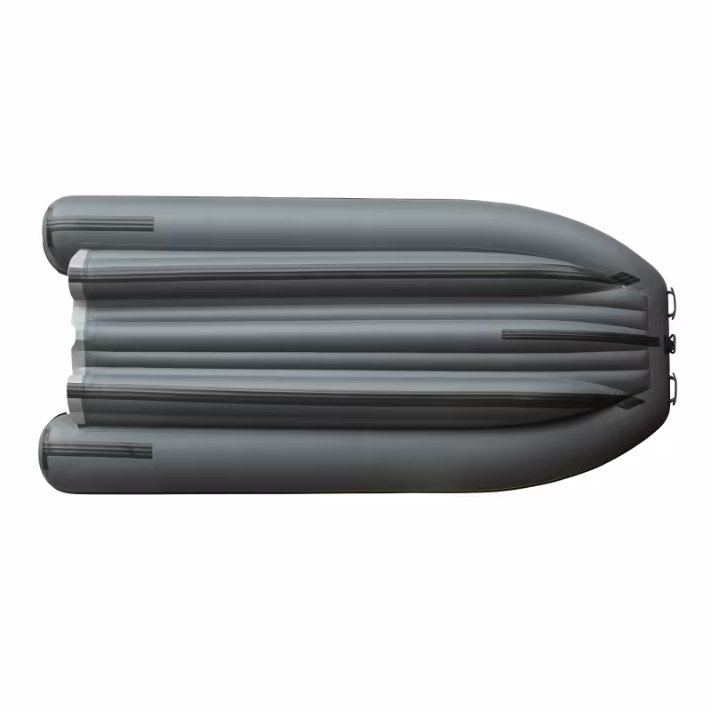 Лодка надувная ПВХ Angler S-Max Reef Triton 370 НДНД, желтый/темно-серый