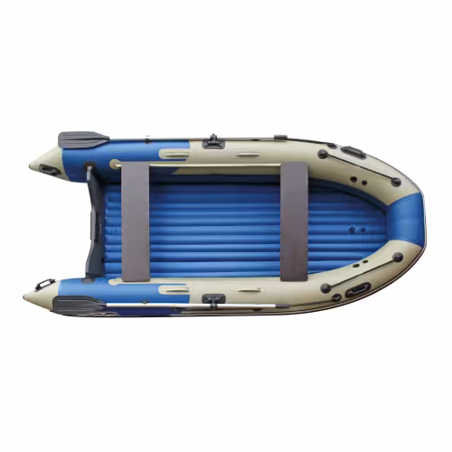 Лодка надувная ПВХ Angler Skat Triton 390 НДНД, синий/серый