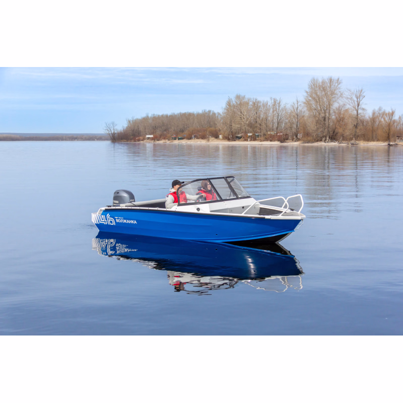Лодка алюминиевая Vboats Волжанка 46 Fish New