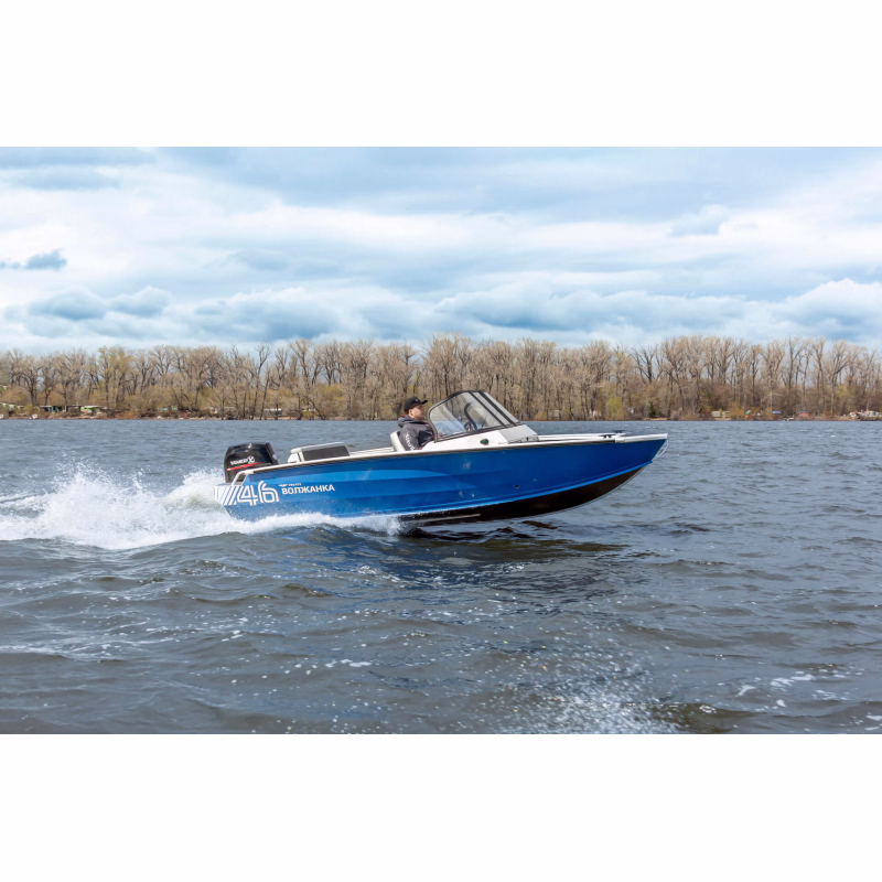 Лодка алюминиевая Vboats Волжанка 46 Fish New