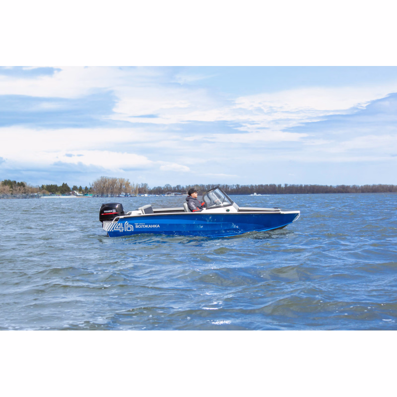 Лодка алюминиевая Vboats Волжанка 46 Fish New