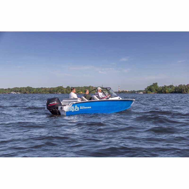 Лодка алюминиевая Vboats Волжанка 46 Fish New
