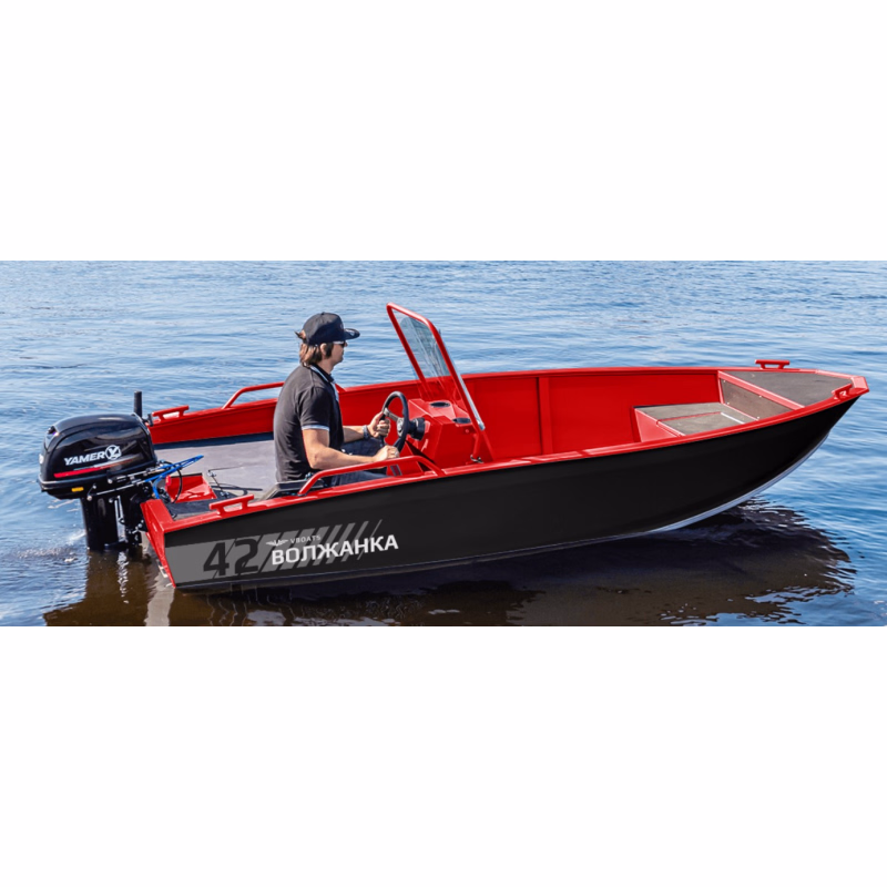 Лодка алюминиевая VBoats Волжанка 42