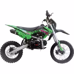 Питбайк BSE EX Max13 Green Pink Neon, 14/12, зеленый/розовый