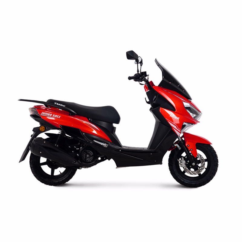 Скутер TMBK Jumbo 50, красный/черный