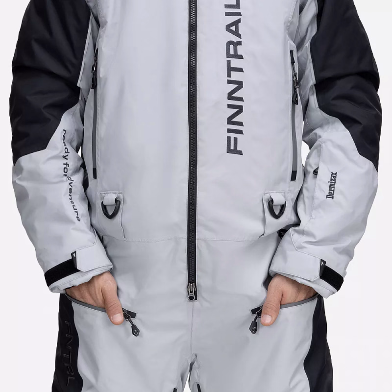 Комбинезон мужской Finntrail Blizzard 3856 Светло-серый (LightGrey), Торай (Toray) Dermizax, размер M