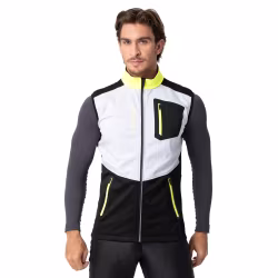 Жилет мужской Fischer Softshell Warm, серый/черный, размер 56