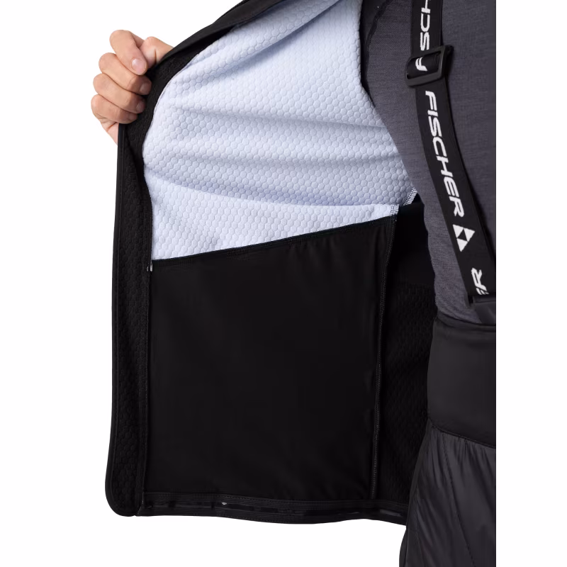 Жилет мужской Fischer Softshell Warm, серый/черный, размер 52