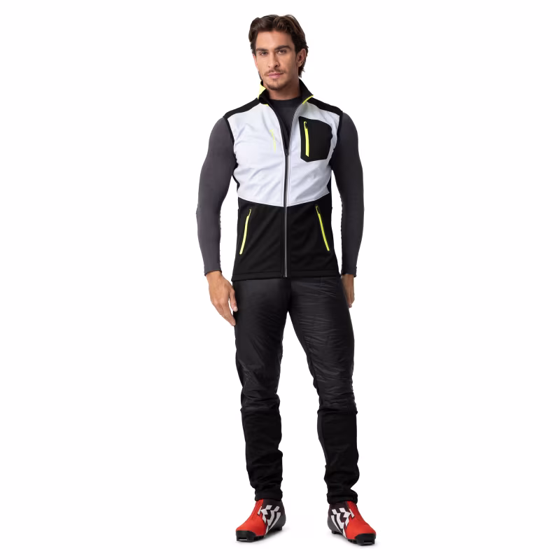 Жилет мужской Fischer Softshell Warm, серый/черный, размер 52