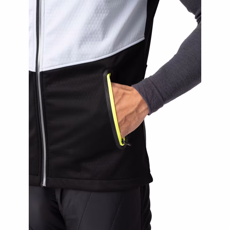 Жилет мужской Fischer Softshell Warm, серый/черный, размер 52