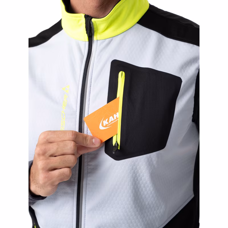 Жилет мужской Fischer Softshell Warm, серый/черный, размер 52