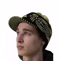 Шапка Fischer Cap 100Y, черный/лимонный