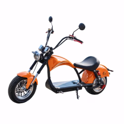 Электроскутер C.MOTO Chopper New, оранжевый
