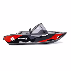 Лодка пластиковая с консолью Navix C43, красный