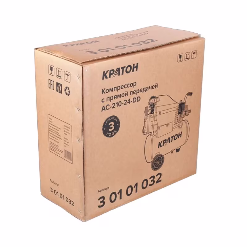 Компрессор поршневой масляный Кратон AC-210-24-DD