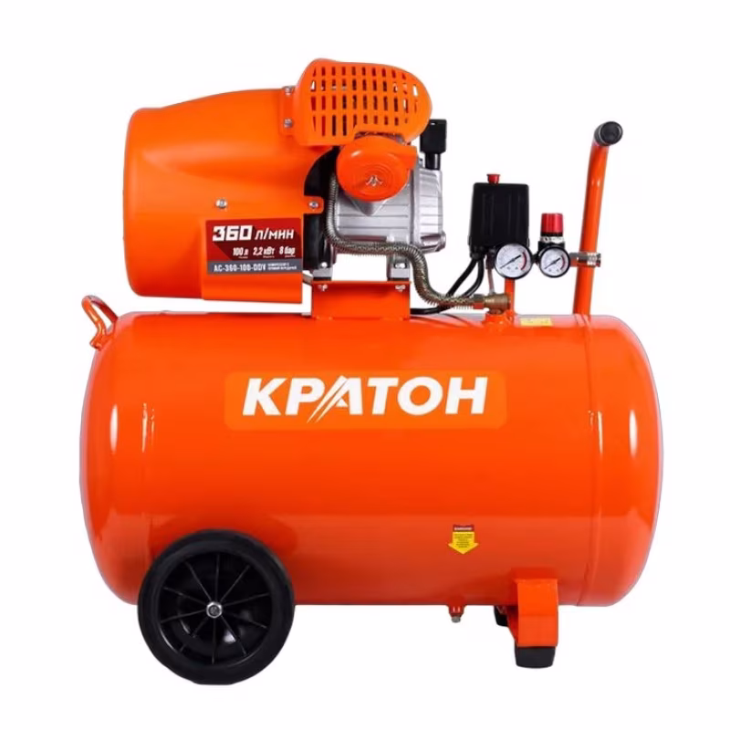 Компрессор поршневой масляный Кратон AC-360-100-DDV