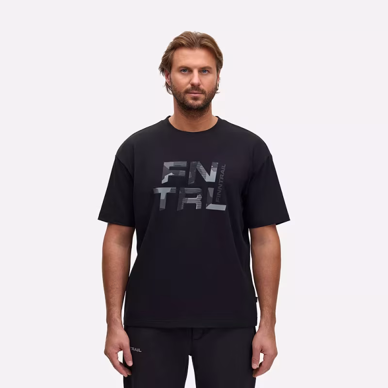 Футболка мужская Finntrail Big Logo 6733 Черный (Black), размер XXL