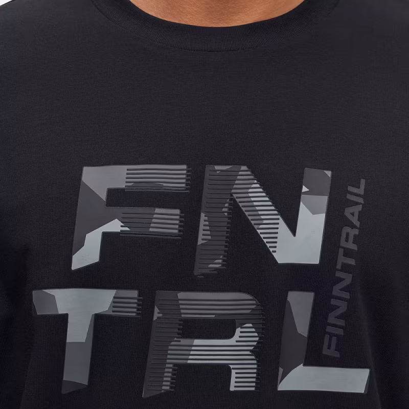 Футболка мужская Finntrail Big Logo 6733 Черный (Black), размер XXL