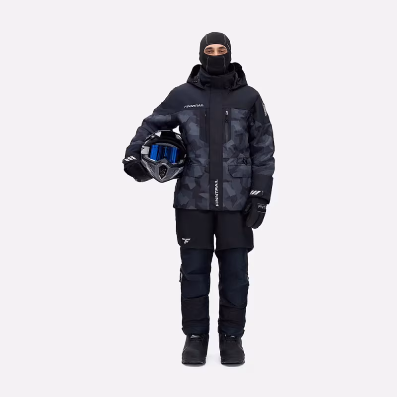 Куртка мужская Finntrail Powerman 3760 Сумеречно-черный камуфляж (CamoShadowBlack), размер XXL, 185-195 см