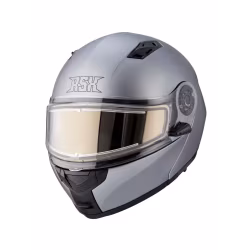 Мотошлем с подогревом RSX Spark HS-159 Winter, серый, размер XL