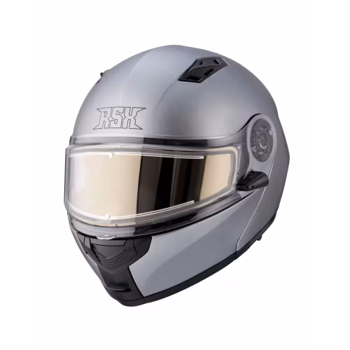 Мотошлем с подогревом RSX Spark HS-159 Winter, серый, размер L